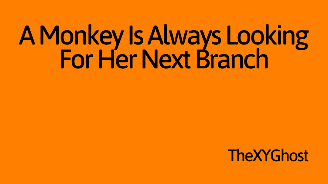 A Monkey Is Always Looking For Her Next Branch
